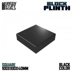Square plinth 10x10 cm - Black