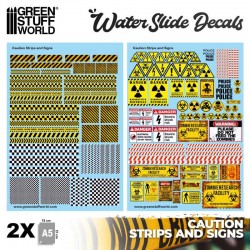 Waterslide Decals - Caution...