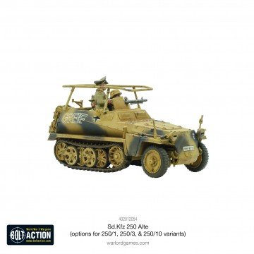 Warlord Games Sd.Kfz 250 Demi-piste 1:56 - Variantes 250/1, 250/3, 250/10 Avec Figurines