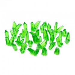 GREEN Resin Crystals - Medium