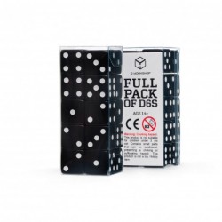 Pack of 20x D6 - Black & White