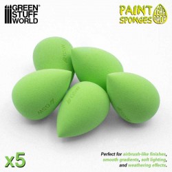 Teardrop paint sponges