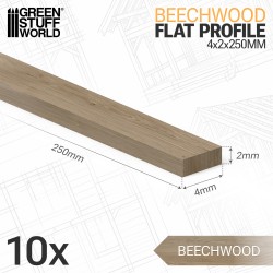 Bois de hêtre - Profil Plat...
