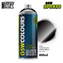 Spray Noir Brillant 400ml