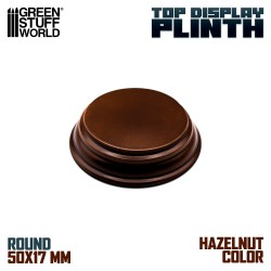 Round wood display bases...