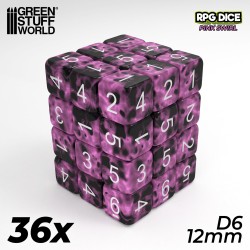 36x D6 12mm Game Dice -...