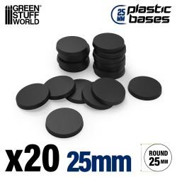 Plastic Bases - Round 25mm...