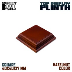 Square Wood display bases...