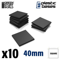 Plastic Square Bases 40mm