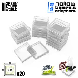 Plastic CLEAR Square Hollow...