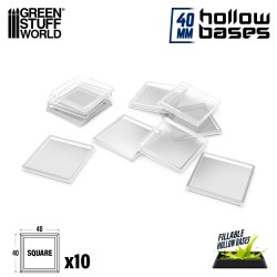 Plastic CLEAR Square Hollow...