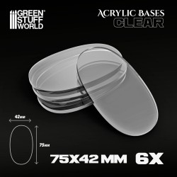 Acrylic Bases - Oval Pill...