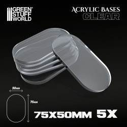 Acrylic Bases - Oval Pill...