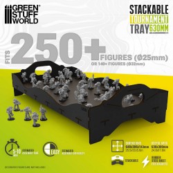 Stackable tournament tray...