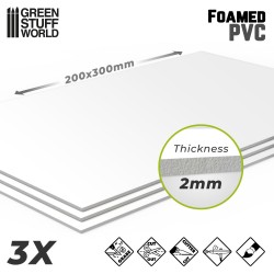 Foamed PVC 2 mm