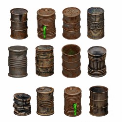 Metal Barrels 1:48