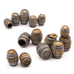 Wooden Barrels 1:48