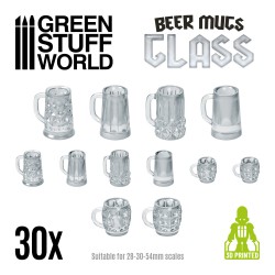 Beer Mugs - Glass 1:48-1:35
