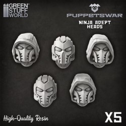 Puppetswar - Ninja Adept Heads
