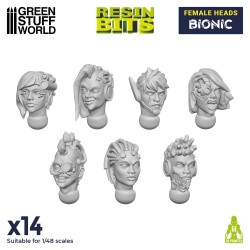 Female Heads Bionic 1:48