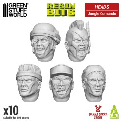 Jungle Commando Heads 1:48