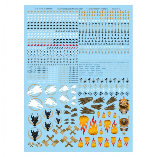 Transferts (décalcomanies) Space Marines Pour Warhammer 30K Horus Heresy Et 40k