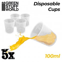 5x Mesureurs Jetables 100ml