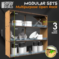 Multifunctional open shelves