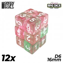 12x D6 16mm Game Dice -...
