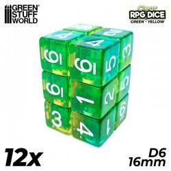 12x D6 16mm Game Dice -...