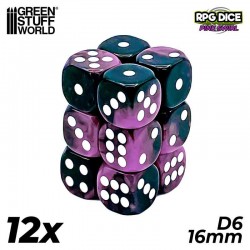 12x D6 16mm Game Dice -...