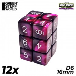 12x D6 16mm Game Dice -...
