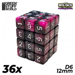 36x D6 12mm Game Dice -...
