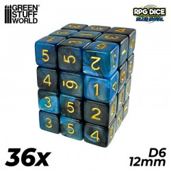 36x D6 12mm Dés de Jeu -...