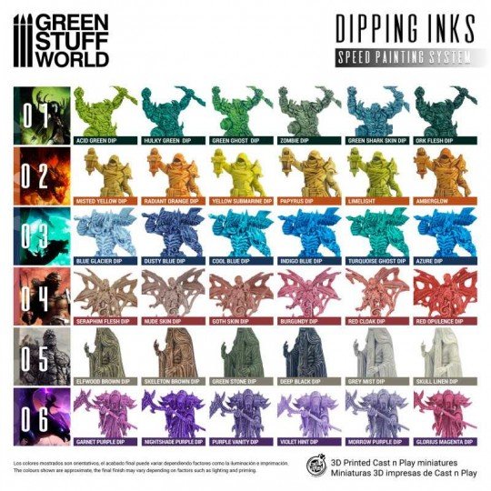 Peinture Dipping Inks 60 Ml Green Stuff World - Speed Paint Contraste Instantané | Neuf