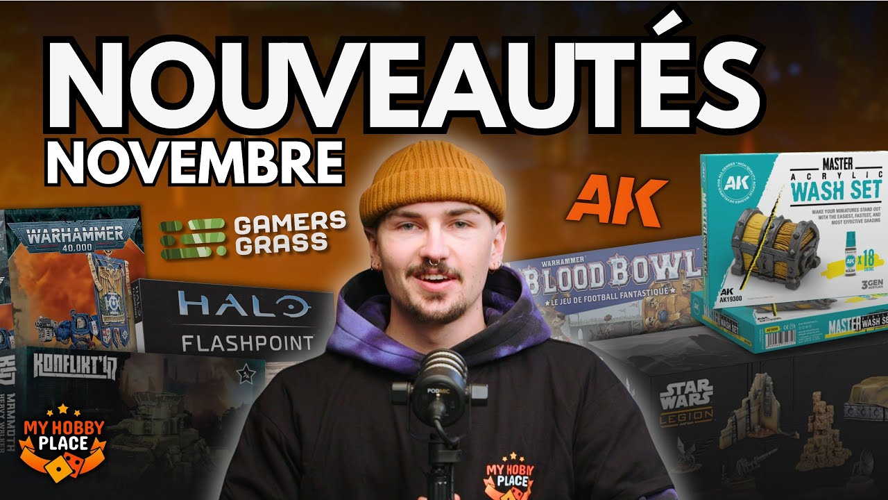 Les Actus Warhammer, Wargame, modélisme et My Hobby Place du mois de novembre